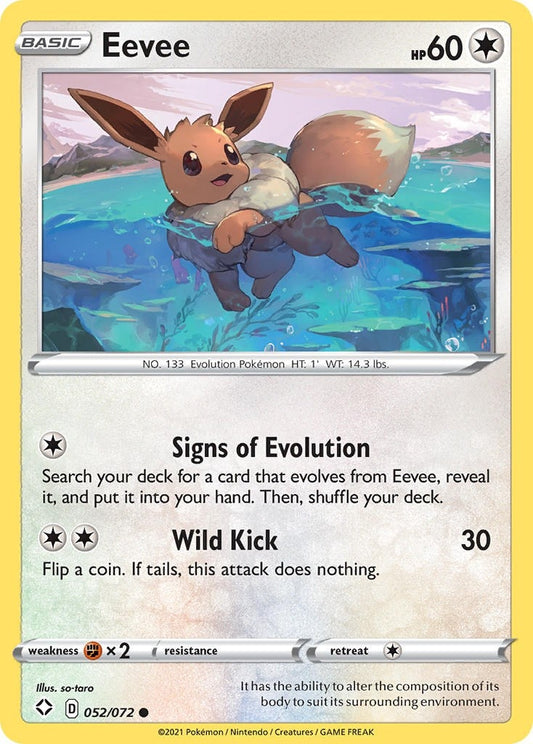 Image for Eevee (052/072) (Shining Fates) (SHF) - Pokemon
