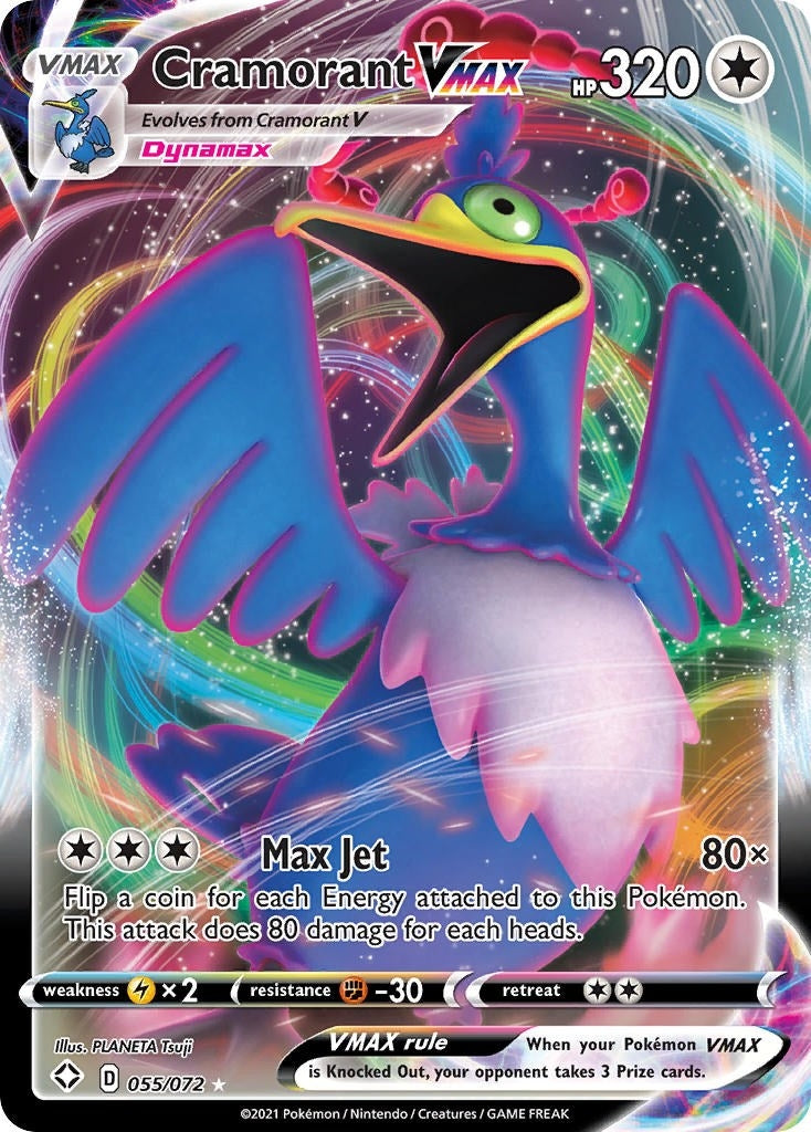 Image for Cramorant VMAX (055/072) (Shining Fates) (SHF) - Pokemon