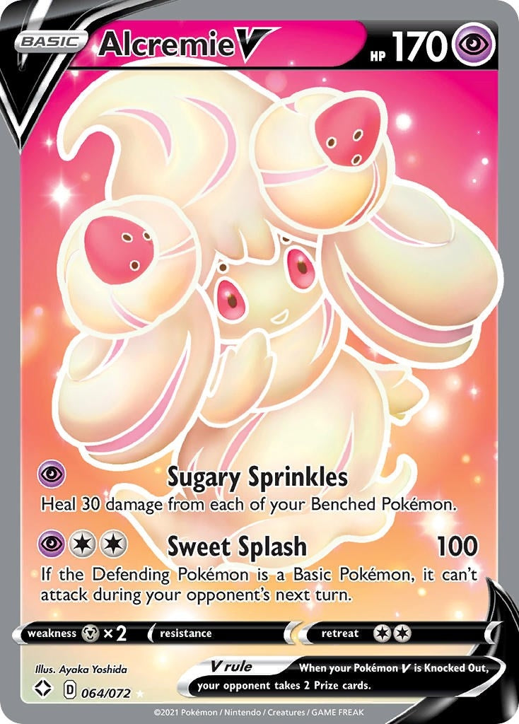 Image for Alcremie V (Full Art) (064/072) (Shining Fates) (SHF) - Pokemon