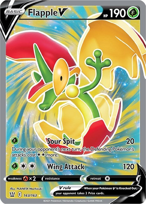 Flapple V (Full Art) (143/163) (SWSH05: Battle Styles)