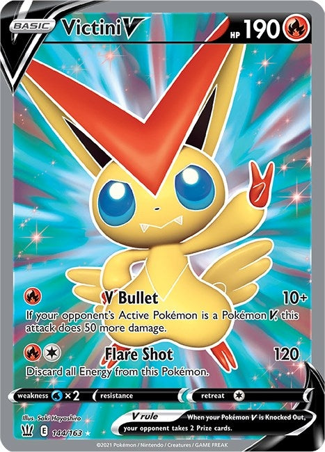 Image for Victini V (Full Art) (144/163) (SWSH05: Battle Styles) (SWSH05) - Pokemon