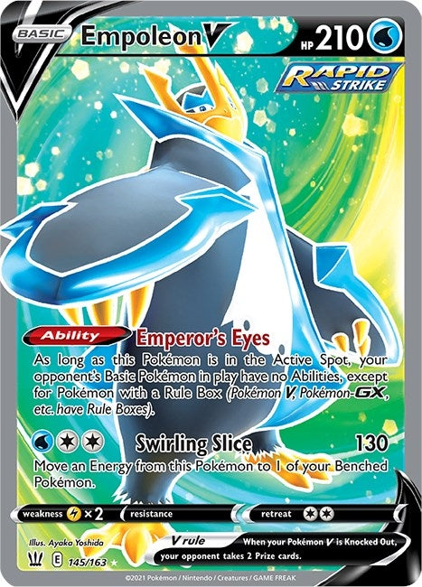 Image for Empoleon V (Full Art) (145/163) (SWSH05: Battle Styles) (SWSH05) - Pokemon