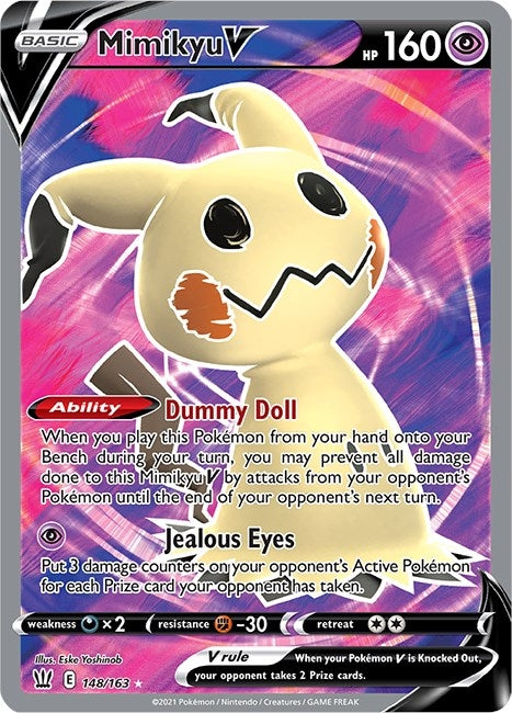 Image for Mimikyu V (Full Art) (148/163) (SWSH05: Battle Styles) (SWSH05) - Pokemon
