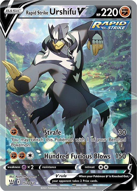 Image for Rapid Strike Urshifu V (Alternate Full Art) (153/163) (SWSH05: Battle Styles) (SWSH05) - Pokemon