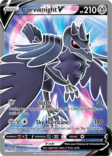 Image for Corviknight V (Full Art) (156/163) (SWSH05: Battle Styles) (SWSH05) - Pokemon