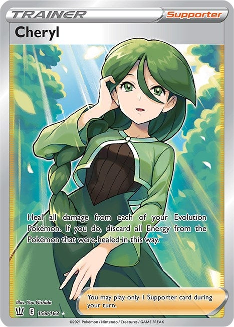 Image for Cheryl (Full Art) (159/163) (SWSH05: Battle Styles) (SWSH05) - Pokemon