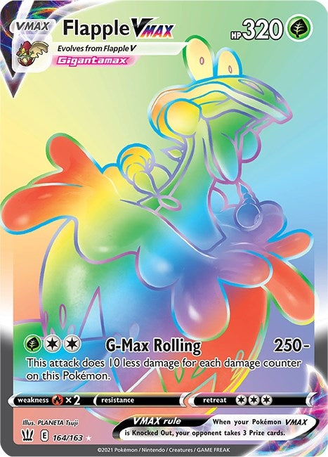 Image for Flapple VMAX (Secret) (164/163) (SWSH05: Battle Styles) (SWSH05) - Pokemon