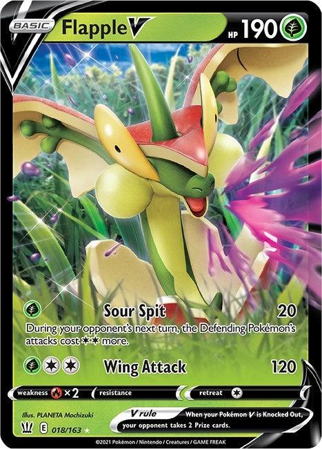 Image for Flapple V (018/163) (SWSH05: Battle Styles) (SWSH05) - Pokemon