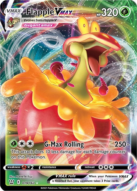 Image for Flapple VMAX (019/163) (SWSH05: Battle Styles) (SWSH05) - Pokemon