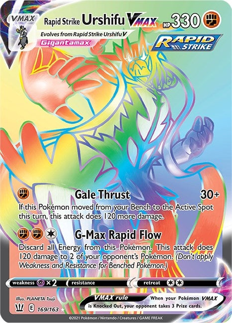 Image for Rapid Strike Urshifu VMAX (Secret) (169/163) (SWSH05: Battle Styles) (SWSH05) - Pokemon