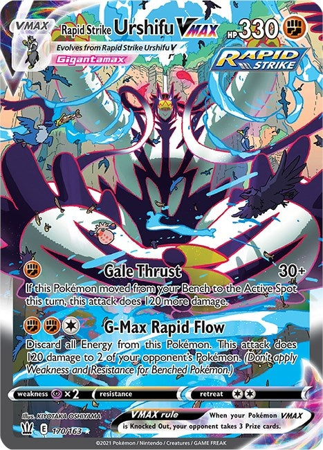 Image for Rapid Strike Urshifu VMAX (Alternate Art Secret) (170/163) (SWSH05: Battle Styles) (SWSH05) - Pokemon