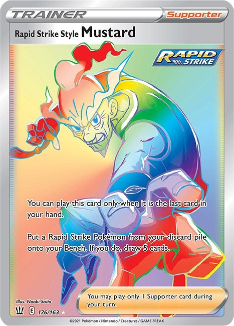 Image for Rapid Strike Style Mustard (Secret) (176/163) (SWSH05: Battle Styles) (SWSH05) - Pokemon