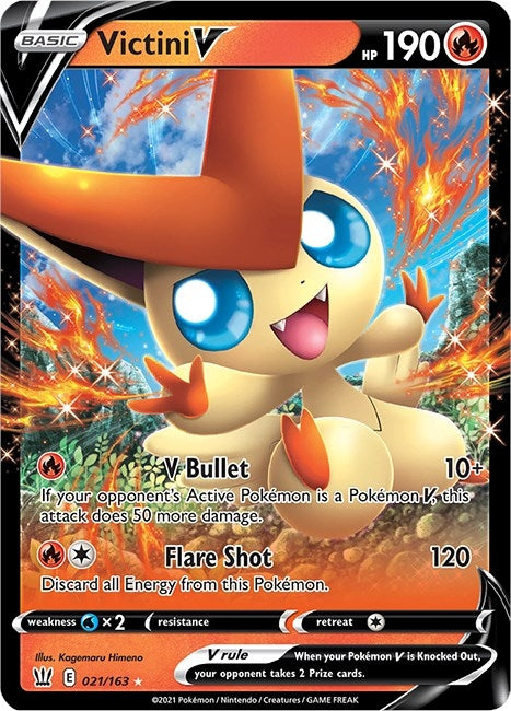 Image for Victini V (021/163) (SWSH05: Battle Styles) (SWSH05) - Pokemon