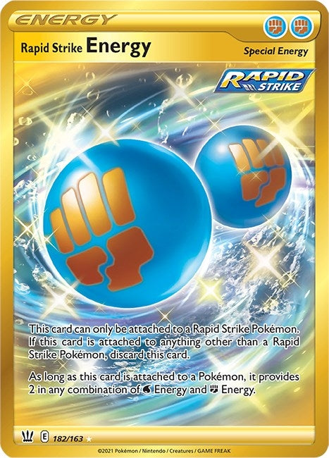 Image for Rapid Strike Energy (Secret) (182/163) (SWSH05: Battle Styles) (SWSH05) - Pokemon