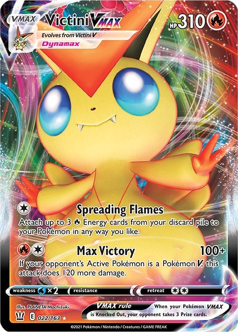 Image for Victini VMAX (022/163) (SWSH05: Battle Styles) (SWSH05) - Pokemon