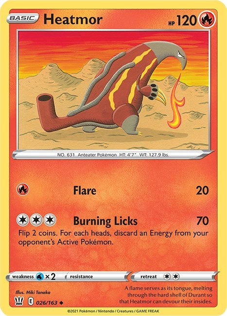 Image for Heatmor (026/163) (SWSH05: Battle Styles) (SWSH05) - Pokemon