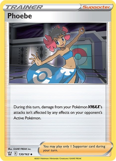 Image for Phoebe (130/163) (SWSH05: Battle Styles) (SWSH05) - Pokemon