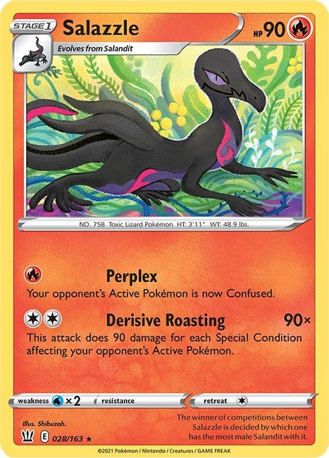 Image for Salazzle (028/163) (SWSH05: Battle Styles) (SWSH05) - Pokemon