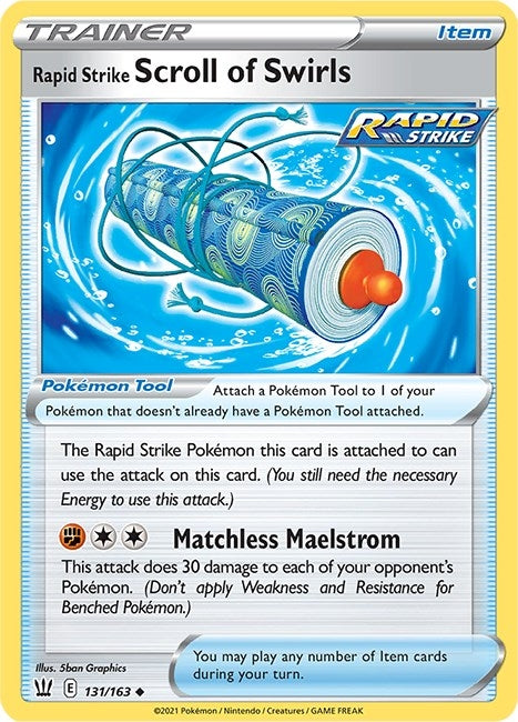 Image for Rapid Strike Scroll of Swirls (131/163) (SWSH05: Battle Styles) (SWSH05) - Pokemon
