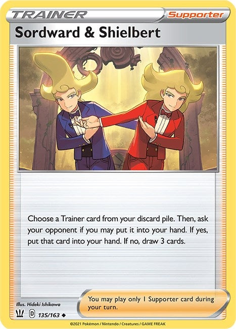Image for Sordward & Shielbert (135/163) (SWSH05: Battle Styles) (SWSH05) - Pokemon