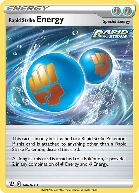 Image for Rapid Strike Energy (140/163) (SWSH05: Battle Styles) (SWSH05) - Pokemon