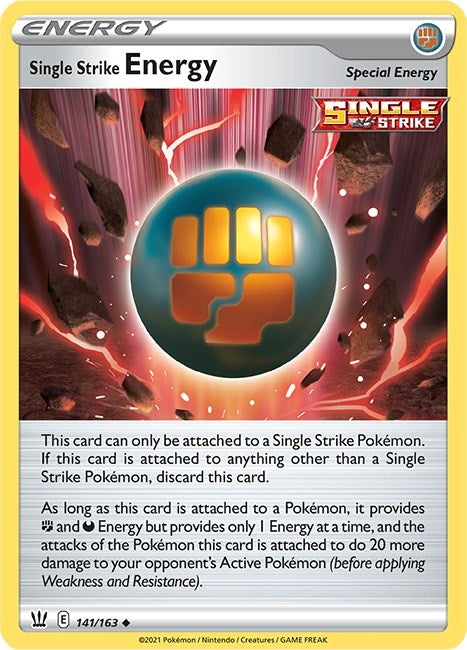 Image for Single Strike Energy (141/163) (SWSH05: Battle Styles) (SWSH05) - Pokemon