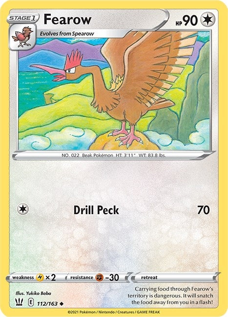 Image for Fearow (112/163) (SWSH05: Battle Styles) (SWSH05) - Pokemon