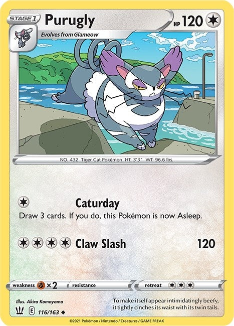 Image for Purugly (116/163) (SWSH05: Battle Styles) (SWSH05) - Pokemon