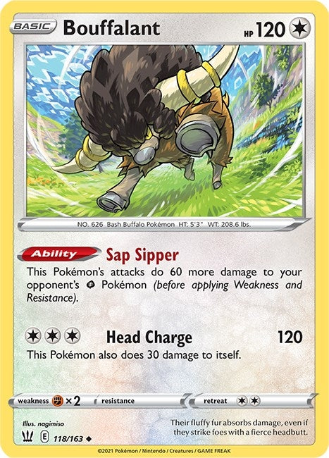 Image for Bouffalant (118/163) (SWSH05: Battle Styles) (SWSH05) - Pokemon