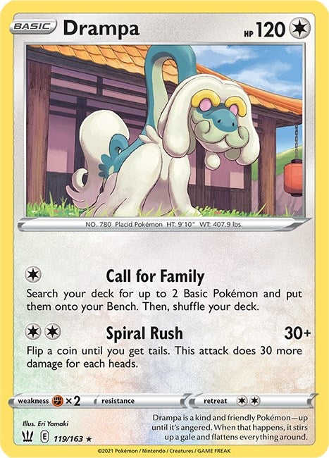 Image for Drampa (119/163) (SWSH05: Battle Styles) (SWSH05) - Pokemon