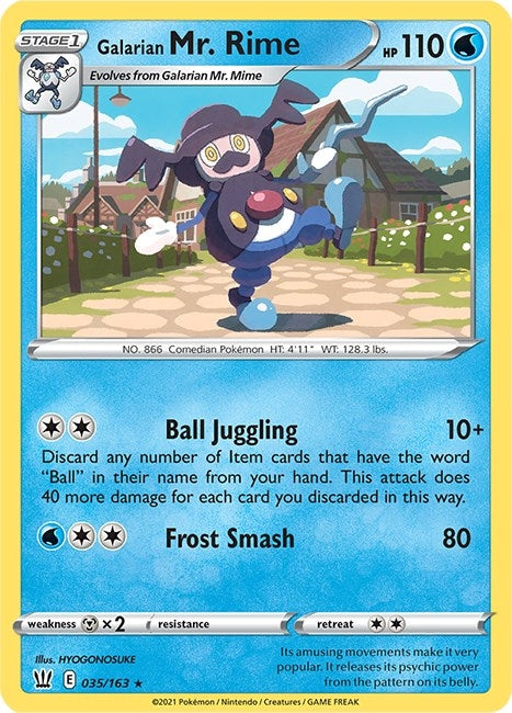 Image for Galarian Mr. Rime (035/163) (SWSH05: Battle Styles) (SWSH05) - Pokemon