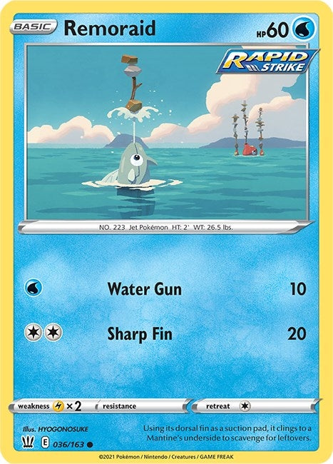 Image for Remoraid (036/163) (SWSH05: Battle Styles) (SWSH05) - Pokemon