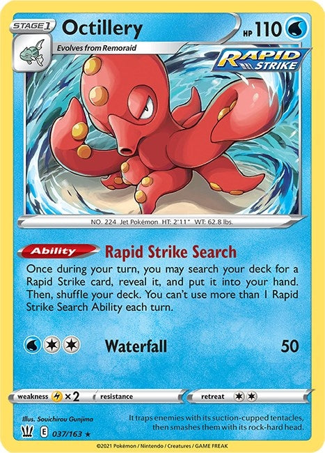 Image for Octillery (037/163) (SWSH05: Battle Styles) (SWSH05) - Pokemon