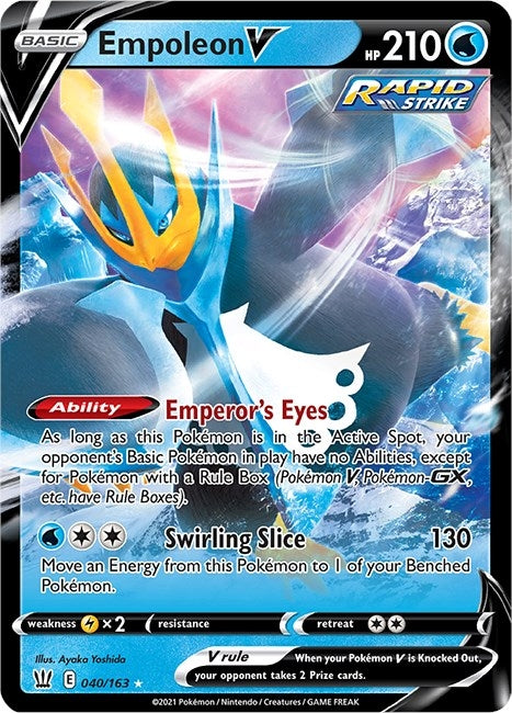 Image for Empoleon V (040/163) (SWSH05: Battle Styles) (SWSH05) - Pokemon