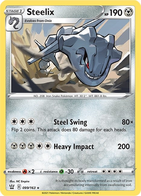 Image for Steelix (099/163) (SWSH05: Battle Styles) (SWSH05) - Pokemon