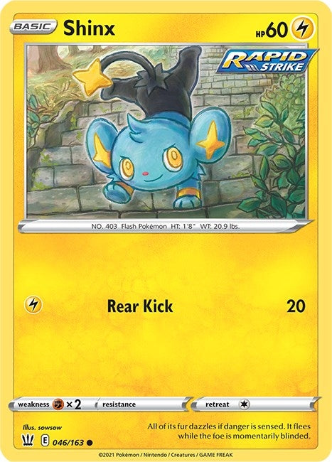 Image for Shinx (046/163) (SWSH05: Battle Styles) (SWSH05) - Pokemon