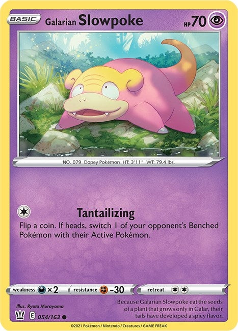 Image for Galarian Slowpoke (054/163) (SWSH05: Battle Styles) (SWSH05) - Pokemon