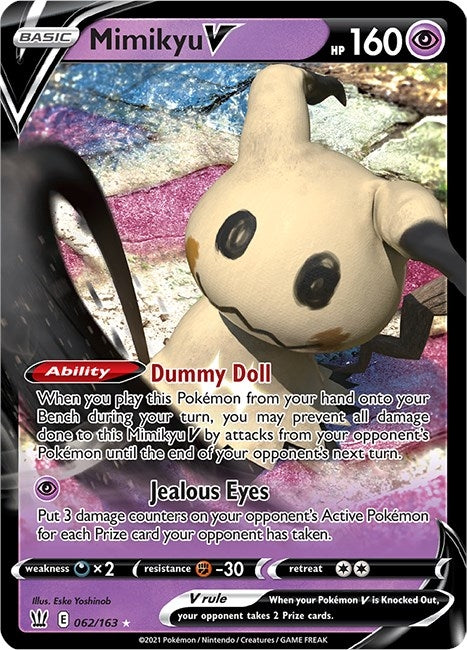 Image for Mimikyu V (062/163) (SWSH05: Battle Styles) (SWSH05) - Pokemon