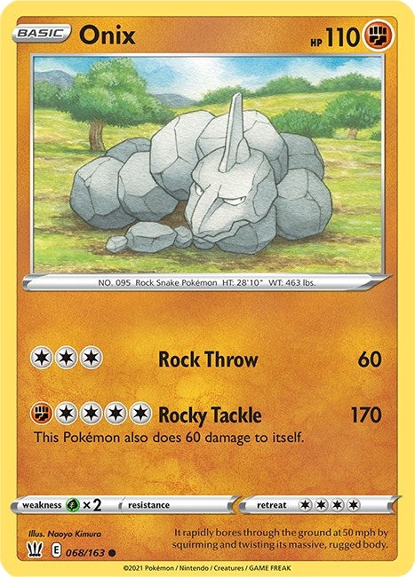 Image for Onix (068/163) (SWSH05: Battle Styles) (SWSH05) - Pokemon
