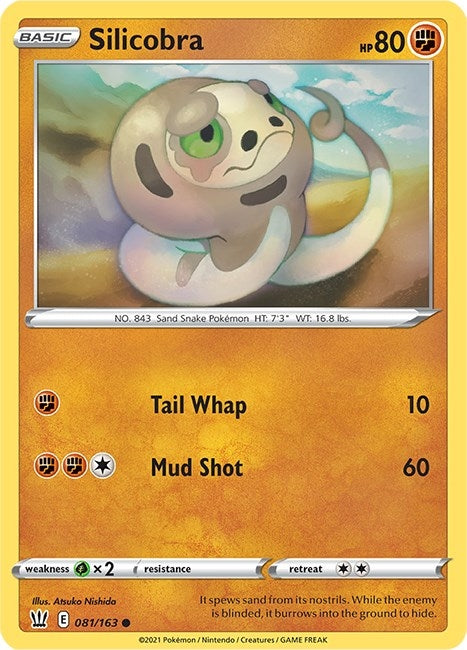 Image for Silicobra (081/163) (SWSH05: Battle Styles) (SWSH05) - Pokemon