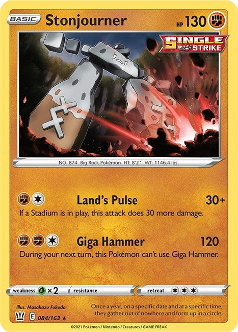 Image for Stonjourner (084/163) (SWSH05: Battle Styles) (SWSH05) - Pokemon