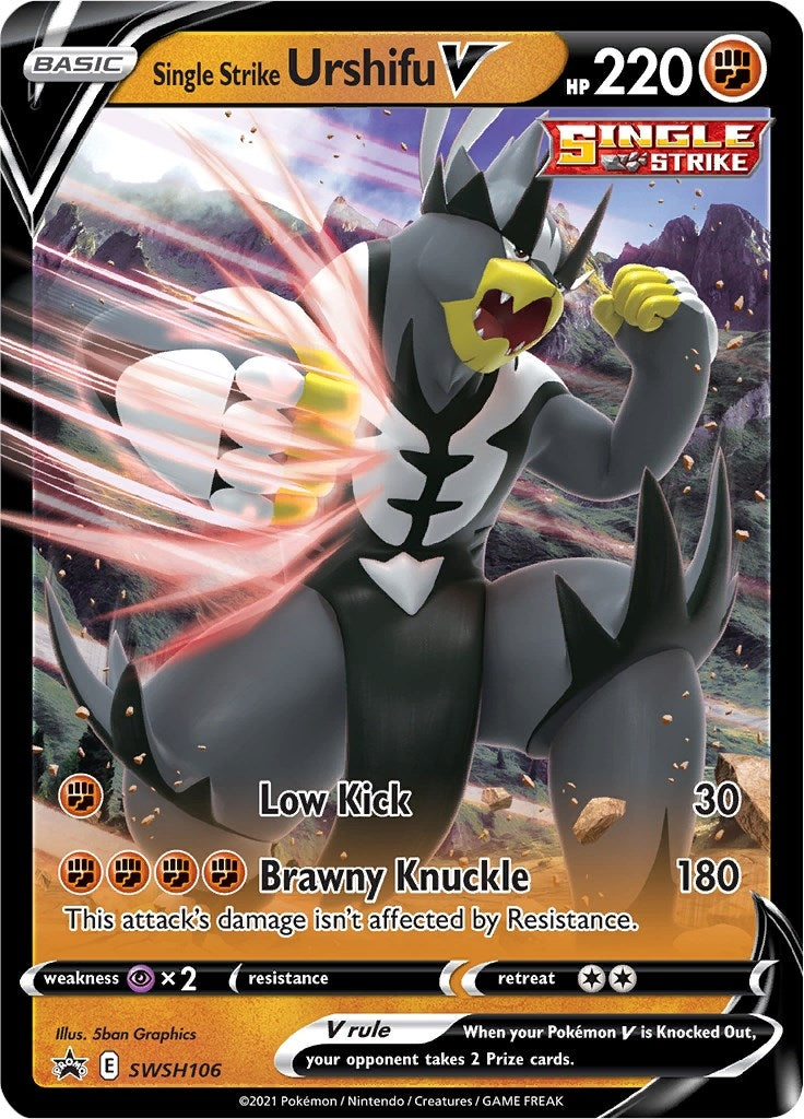 Image for Single Strike Urshifu V - SWSH106 (SWSH106) (SWSH: Sword & Shield Promo Cards) (SWSD) - Pokemon