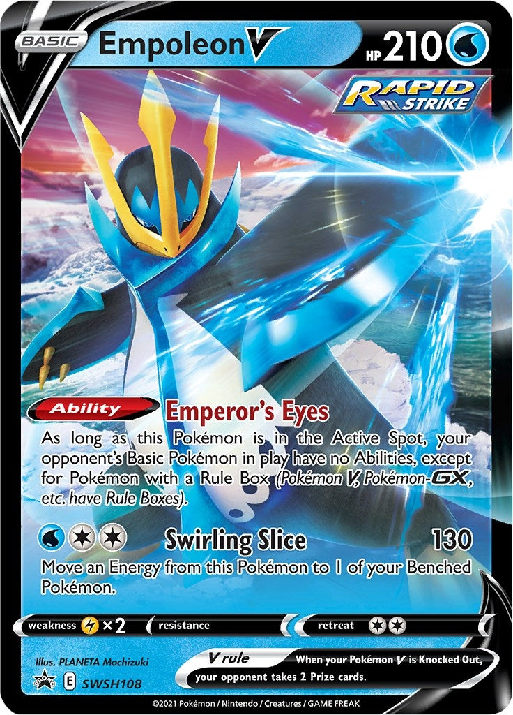 Image for Empoleon V - SWSH108 (SWSH108) (SWSH: Sword & Shield Promo Cards) (SWSD) - Pokemon
