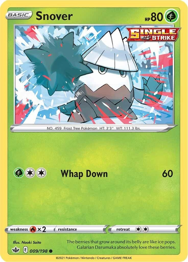 Image for Snover (009/198) (SWSH06: Chilling Reign) (SWSH06) - Pokemon