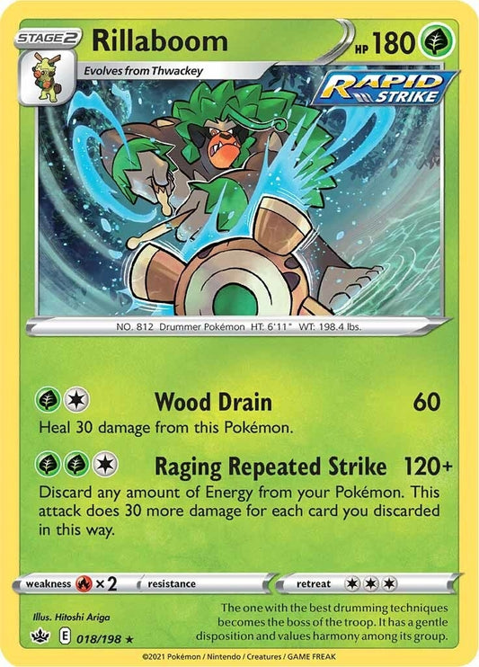 Image for Rillaboom (018/198) (SWSH06: Chilling Reign) (SWSH06) - Pokemon