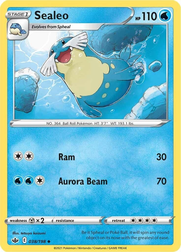 Image for Sealeo (038/198) (SWSH06: Chilling Reign) (SWSH06) - Pokemon