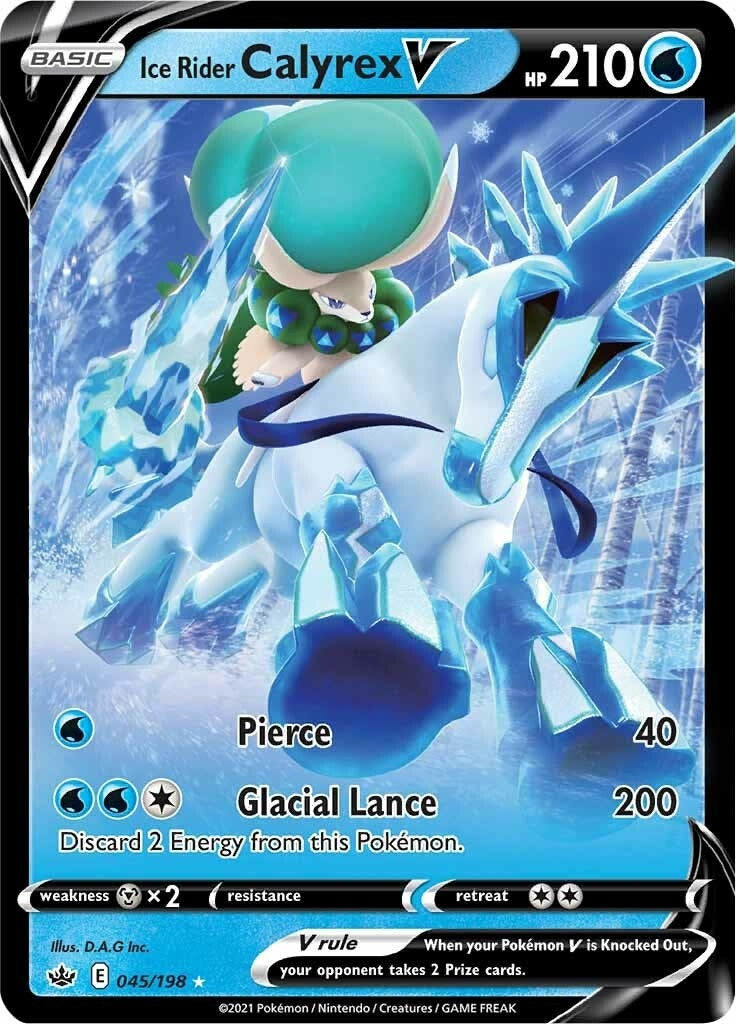Image for Ice Rider Calyrex V (045/198) (SWSH06: Chilling Reign) (SWSH06) - Pokemon