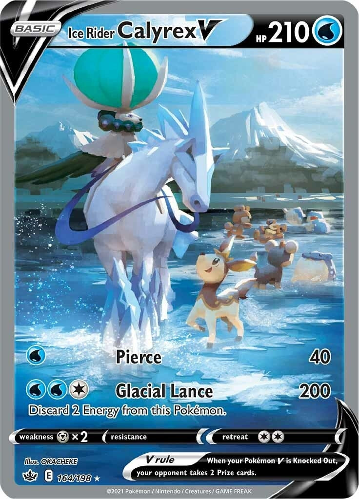 Image for Ice Rider Calyrex V (Alternate Full Art) (164/198) (SWSH06: Chilling Reign) (SWSH06) - Pokemon