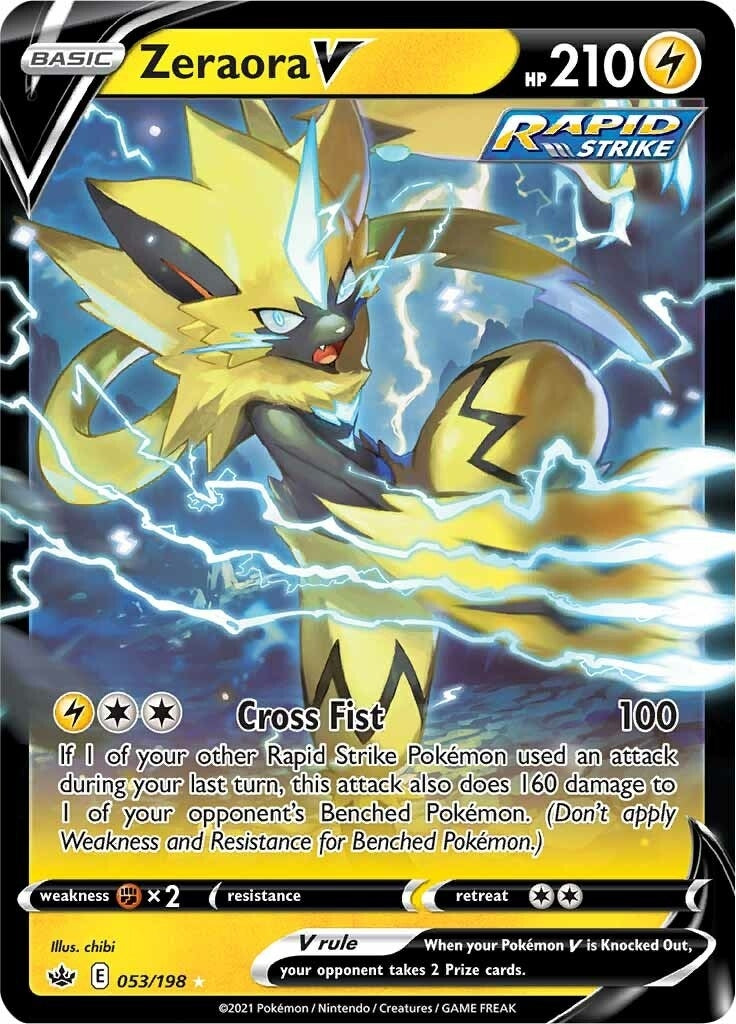 Image for Zeraora V (053/198) (SWSH06: Chilling Reign) (SWSH06) - Pokemon