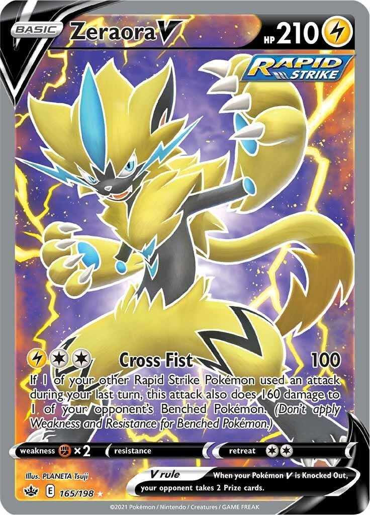 Image for Zeraora V (Full Art) (165/198) (SWSH06: Chilling Reign) (SWSH06) - Pokemon